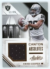 Amari Cooper 2016 Panini Absolute Football Canton Absolutes Jersey Relic #5