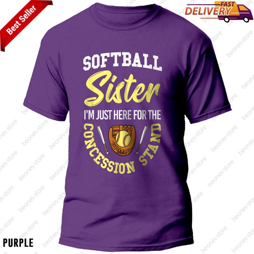 Funny Softball Softball Player Gifts - Softball Sister T-Shirt, Gift For Women - Picture 9 of 13