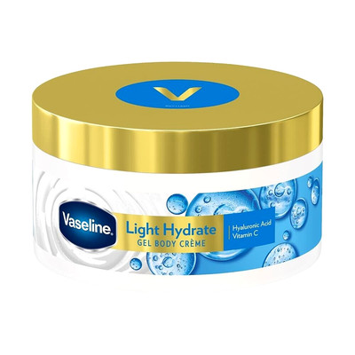 Vaseline Light Hydrate Gel Körpercreme mit Hyaluronsäure & Vitamin C (180g)