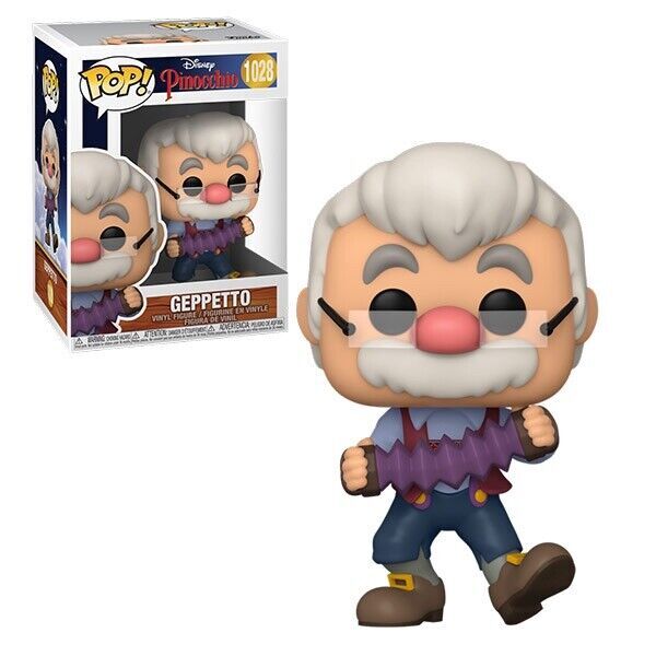 DISNEY PINOCCHIO Figura GEPPETTO N. 1028 FUNKO "POP"