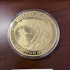 U.S. "History of Gold" –American Mint 70mm COA  00714 — photo 2