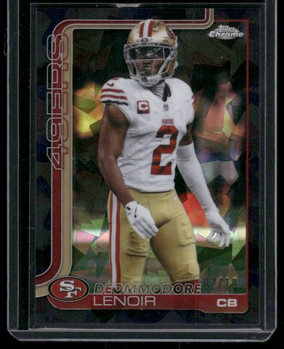 2025 Topps Chrome Sapphire Edition #269 Deommodore Lenoir Black Sapphire #/10