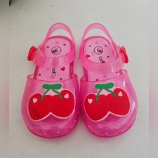 Cat  Jack Cute Cherry Kids Jelly Sandals - Pink Size 5