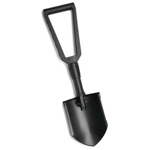 Black Gerber Trifold Shovel w/Serrated Blade – Used Serviceable *mocinc.1982*