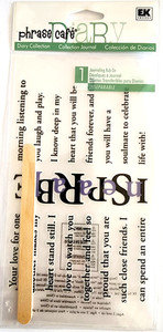 Inseparable Phrase Cafe Diary Collection Words Rub-On Love Laugh Play *No Stick
