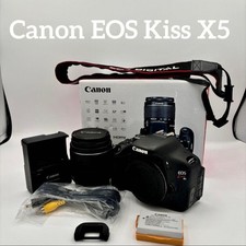 Canon EOS Kiss X5 Digital SLR Camera with 18-55mm Lens Great for Beginners