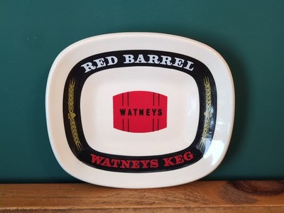 Watneys Fass rotes Fass Vintage Royal Norfolk Keramik Aschenbecher Schale Pub Bar