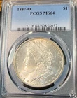 1887-O Morgan Dollar PCGS MS64 Nice Blast White, New Slab Best Price Ebay* CHRC