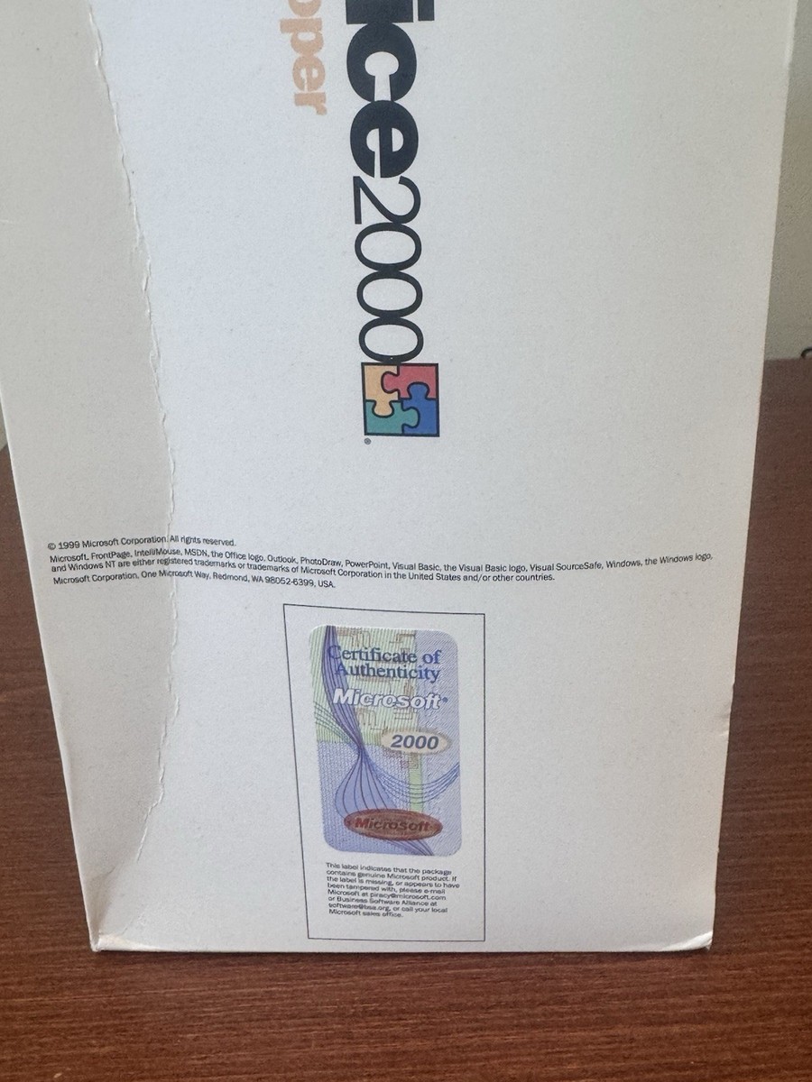 Rare, Vintage Microsoft Office 2000 Developer Edition Big Box set