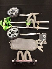 2 Wheels Adjustable Pet Wheelchair for Hind Limb Brace Dog Cart Size XS