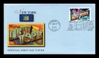 Dr Jim Stamps Fleetwood Greetings From America New York First Day Cover