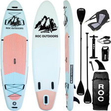 Roc Inflatable Stand up Paddle Board with Premium SUP Paddle Board Accessories,