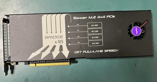 Sonnet M.2 4x4 PCIe Card for Apple 2019 Mac Pro #2