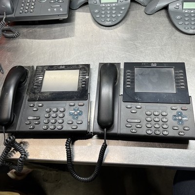 Lot of 2  Cisco CP-9971 VoIP IP Phone Color Touchscreen CP-9971-C-K9