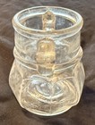 *RARE ANTIQUE* 1920s Thick Glass 4” Tall Condiment Jar Old Jug Bottle Container — photo 5