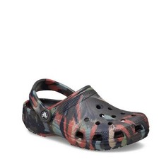 Crocs Classic Marbled Clog Black White San Sandals Clogs New 206867-0LE