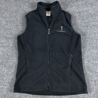 Nike Golf Vest Mens Medium Black Therma-FIT SilverRock Full Zip