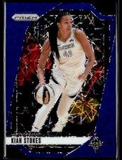 L27,137 - 2024 Panini Prizm WNBA Prizms Blue Velocity #122 Kiah Stokes