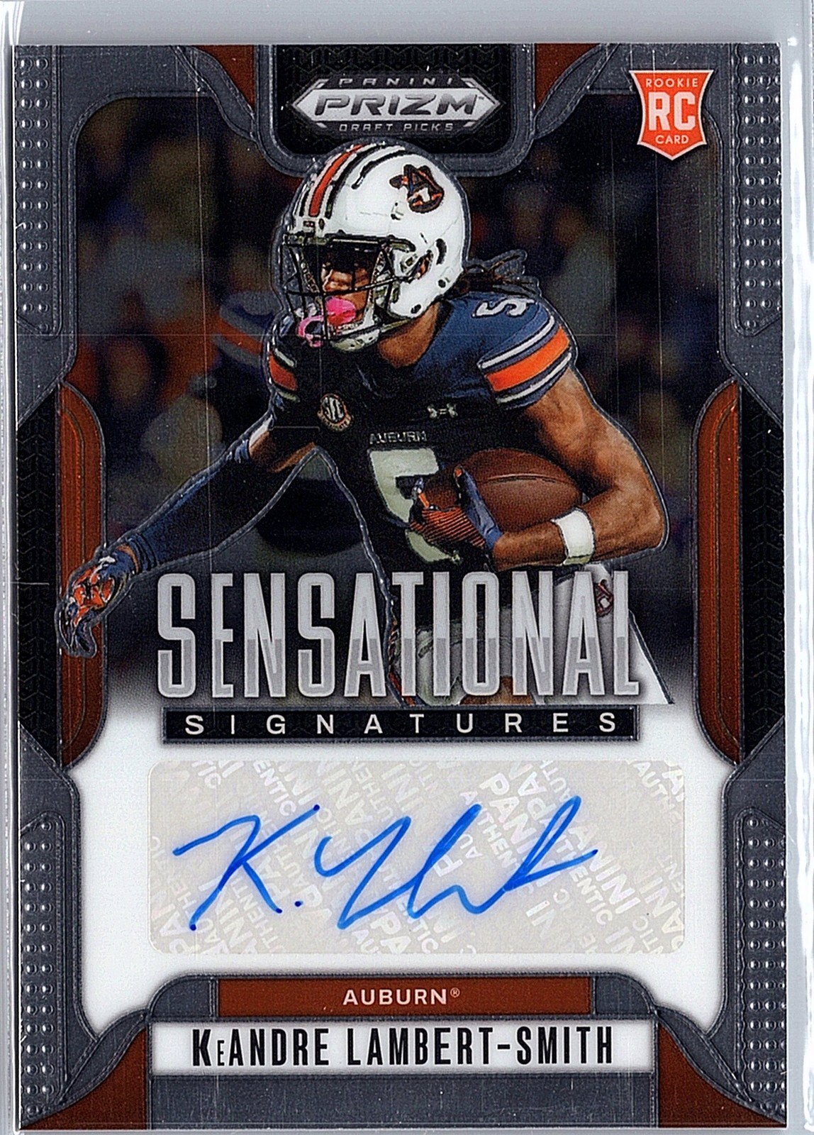 2025 Panini Prizm Draft KeAndre Lambert-Smith #SS-KLS Sensational Sigs Silver