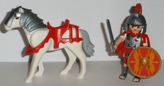 ♛ playmobil Sammlungsauflösung 1 Römer / Centurio mit Pferd (13) ♛