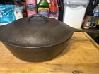 Vintage Lodge Cast Iron Chicken Fryer Deep Skillet No 8 with Lid 10 In Diameter