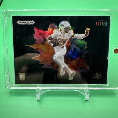 2025 Panini Prizm Draft Picks #13 Travis Hunter Black Color Blast