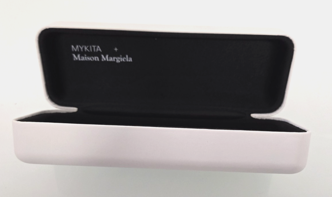 Mykita Hard White Glasses Maison Margiela Case Large XL With Box