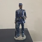 Civil War Union Soldier Figurine Blue Uniform Militaria Collectible Statue