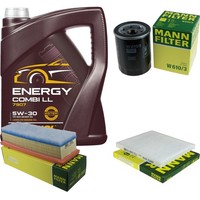 Mann Inspektionspaket Filterset 5L Mannol Energy 5W-30 FüR Fiat Panda 1.2