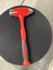 Snap-on Tools USA NEW RED 32oz Soft Grip Dead Blow Ball Peen Hammer HBBD32