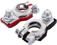 Battery Terminal Connectors1 pair Positive & Negative Auto Battery Cable Term...