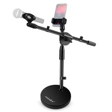 Microphone Stand Desk Adjustable Desktop Microphone Stand with Boom Arm Upgra...