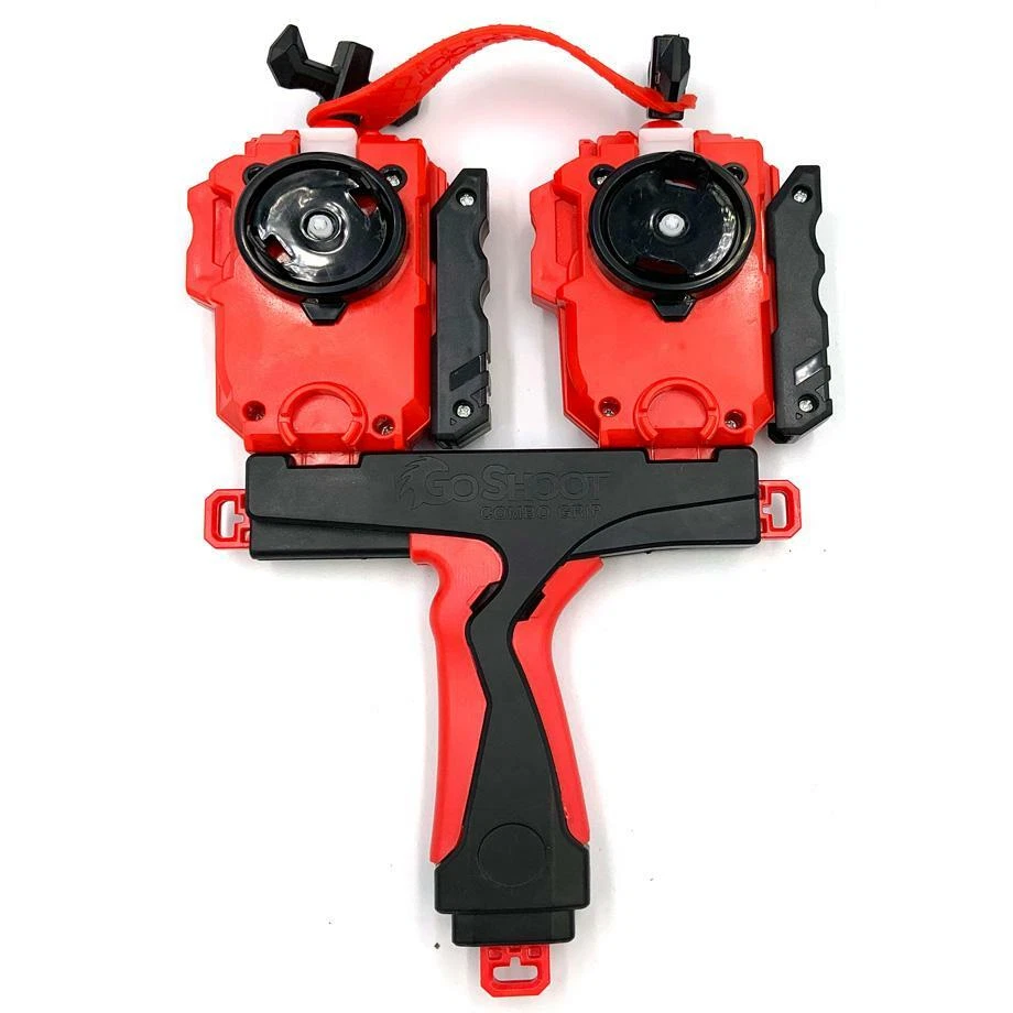 ☆ Double Lanceur Rouge pour Toupie Beyblade Burst ☆