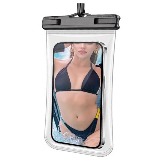 [3D Curved] Waterproof Phone Pouch, 2024 Cruise Ship Essentials Must Black