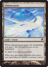 1 x Glimmerpost - Foil - Scars of Mirrodin - Moderate Play - MTG