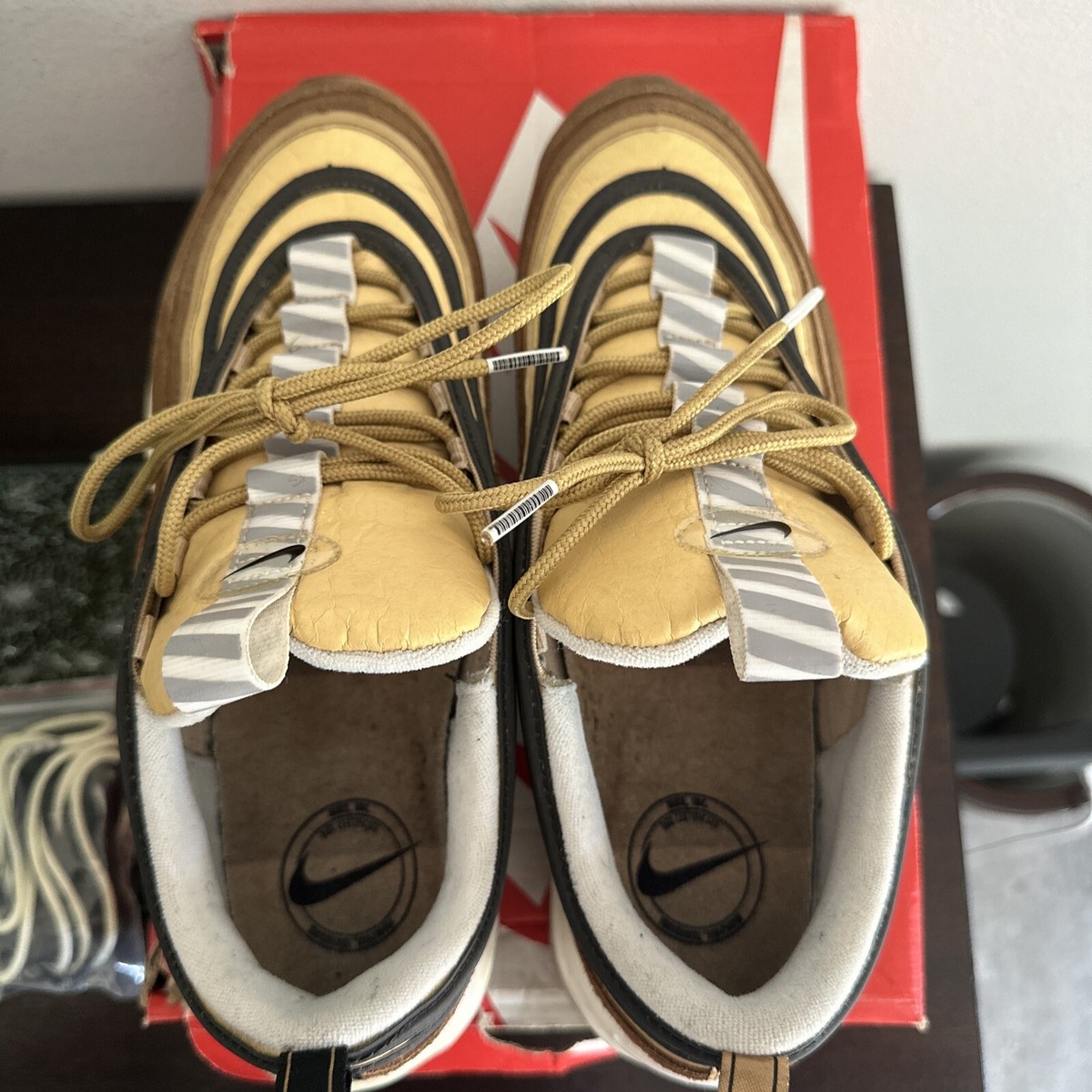 靴 Nike Air Max 97 Shipping Box \"Ale Brown\" Nike Air Max 97 Shipping Box Brown Ale Shoe Sneakers Men's