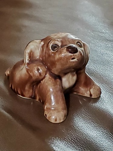 Rare Vintage Mark Twain Hannibal Mo. Porcelain Dog Souvenir
