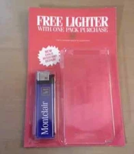 Vintage Montclair Cigarettes Blue Disposable Lighter