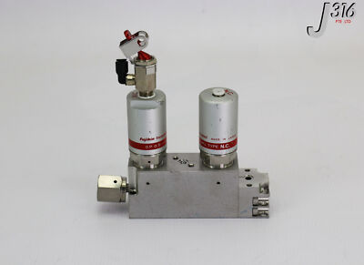 L16960 (LOT OF 20) FUJIKIN DIAPHRAGM BLOCK VALVES, N.C., O.P. 0.5