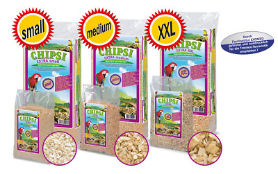 Chipsi Extra Small 3 mm | 15 kg Buchenholz Einstreu für Nager Vögel Reptilien