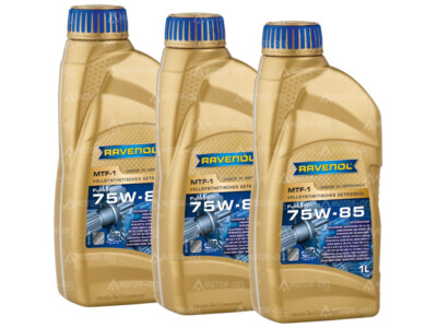 3 (3x1) Liter RAVENOL MTF-1 SAE 75W-85 Getriebeöl Made in Germany