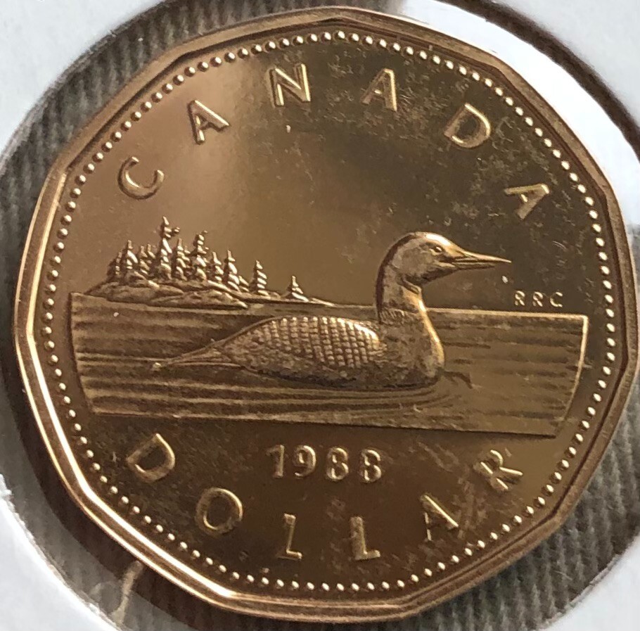 1988年製 Lawlee O’Connor 刻印ビスクドール 38cm 人毛 CANADA 1988 LOONIE PL ONE DOLLAR COIN (2nd year) | eBay