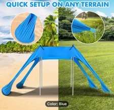 Beach Tent Easy Pop Up Beach Tent 2-3 Person Portable Sun Shade Shelter 