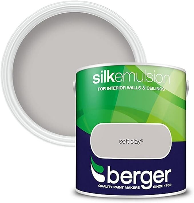 Berger Silk Emulsion Paint Soft Clay UK