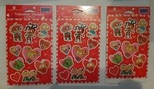 NEW American Greetings Nickelodeon Rugrats Valentine's Day Stickers LOT OF 3 