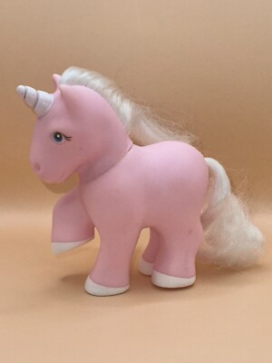 Vintage 1982 Remco Pretty Pets Pink Unicorn Pony