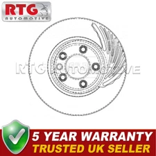 Front Right 1x Brake Disc Fits Audi Q7 Porsche Cayenne VW Touareg 95535140251
