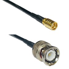 RG174 SMB FEMALE PLUG to BNC MALE Coaxial RF Cable USA