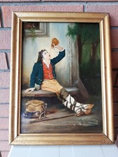 Straordinario olio su tela, scuola romana, xix secolo