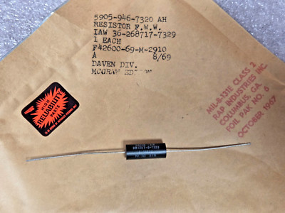PN# 36-268717-7329, HR1257-S-7329, HR1257S7329F - DAVEN RESISTOR 73.2 OHMS 1%